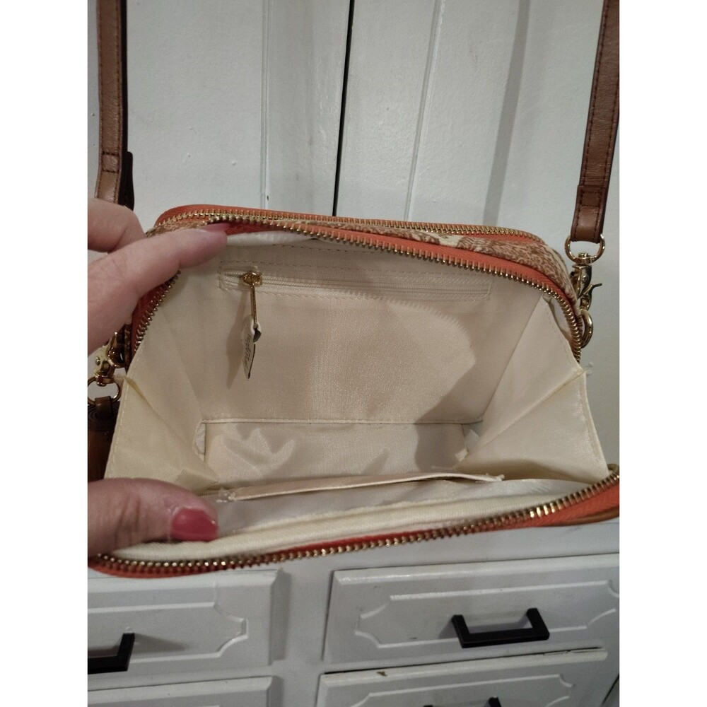 Spartina 449  Zipped Crossbody Handbag Purse Tassel - Picture 9 of 12